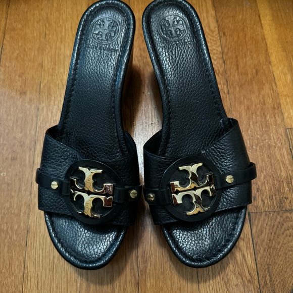 Tory Burch Patti Wedge Sandals - Picture 1 of 10